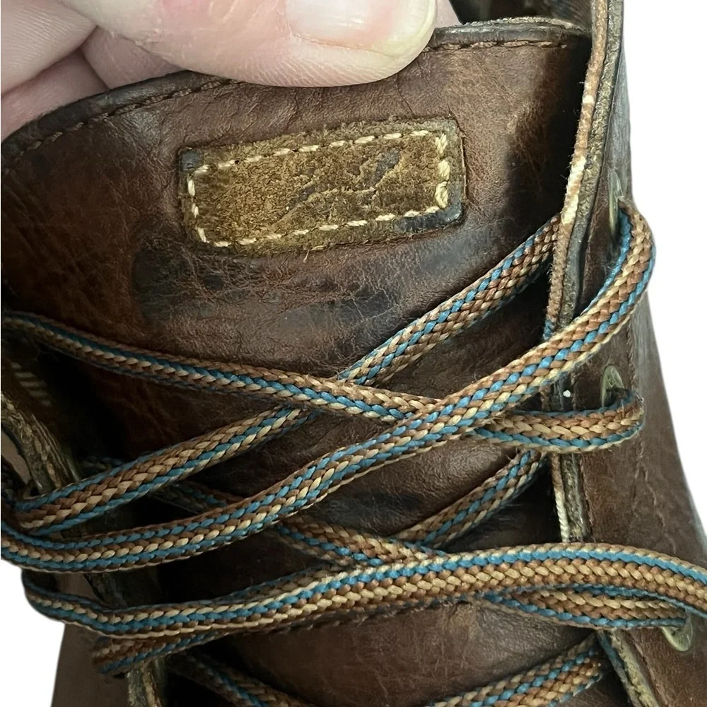 Chaco Davis brown mid leather chukka boots lace up outdoor